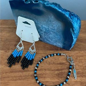 Copy NEW Handcrafted earrings and bracelet (2 pieces)
